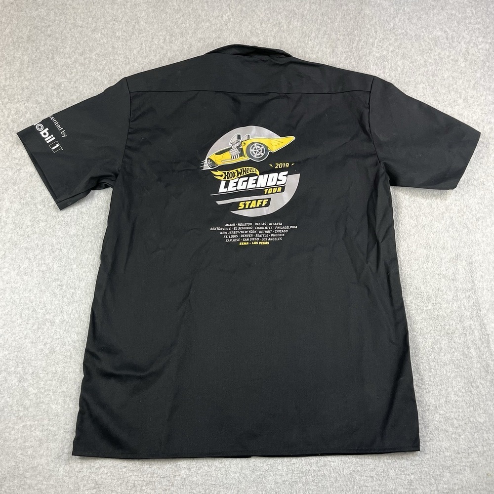 Hot Wheels Legends Tour 2019 Dickies Button Down Work Shirt Size Medium Racing